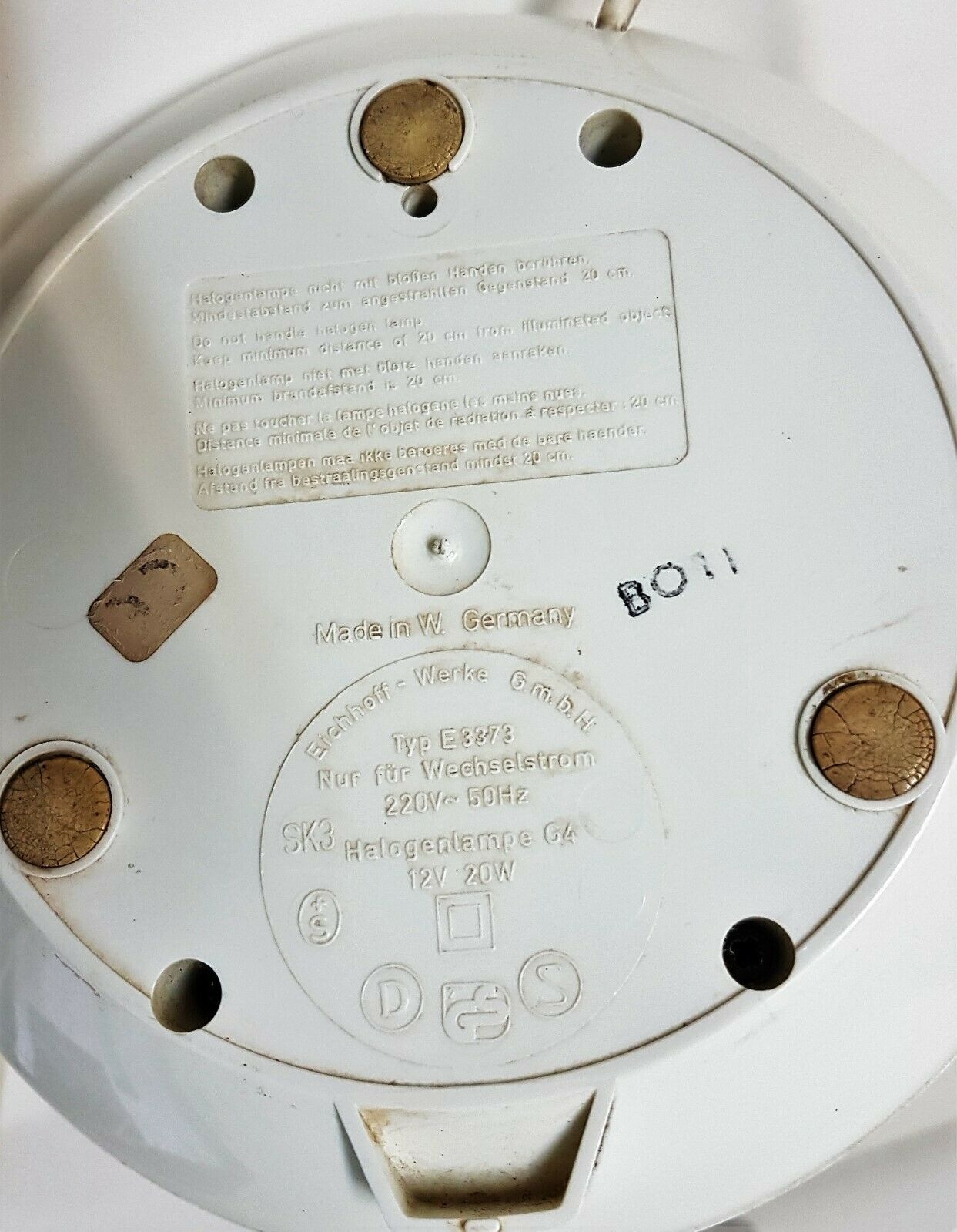 Vintage telescopic lamp Eichhoff Werke design type e 3373 after 1970