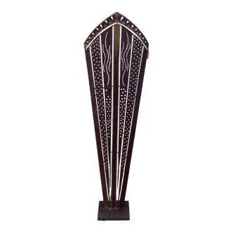Art deco Cooper brass floor lamp