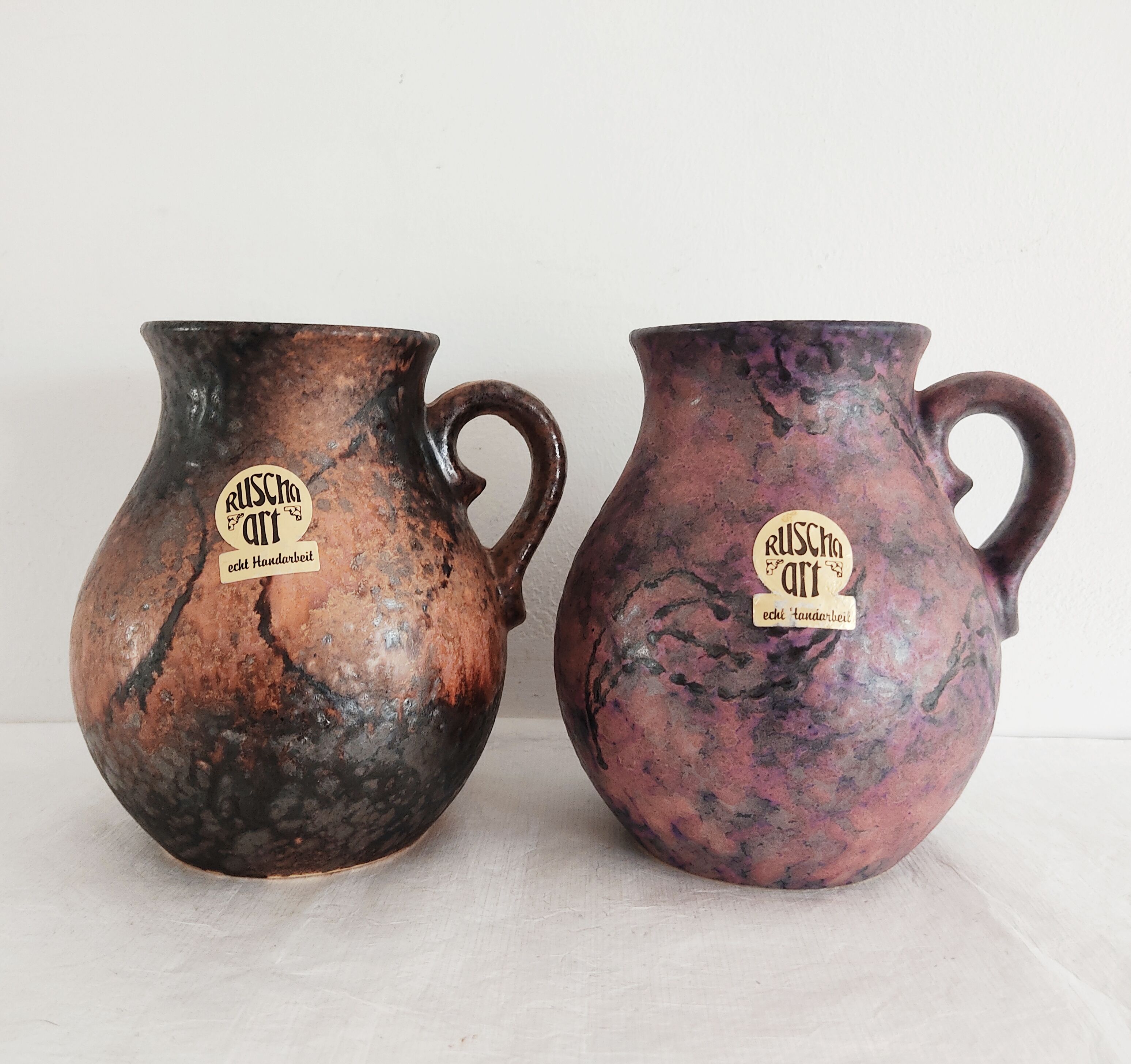 Set of 2 Ruscha vases 1970