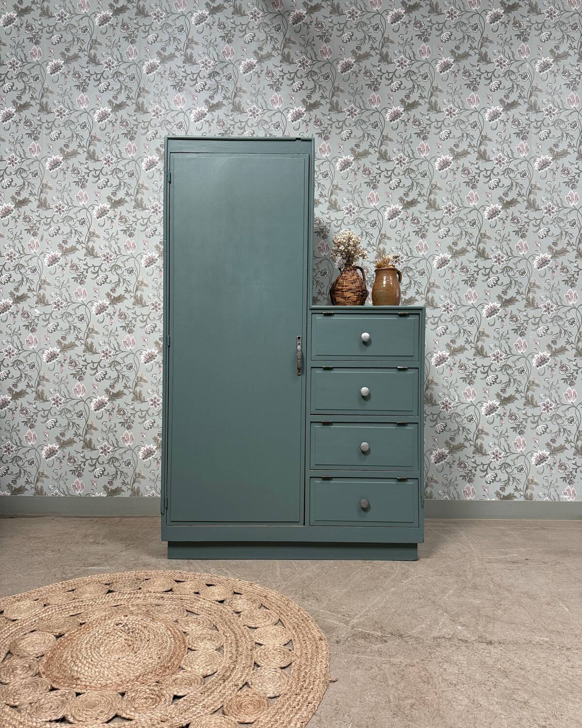 Asymmetrical Art Deco wardrobe