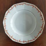 6 Schwarzenhammer porcelain soup plates