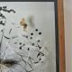 Three wooden frames with naturalized butterflies vintage 60s