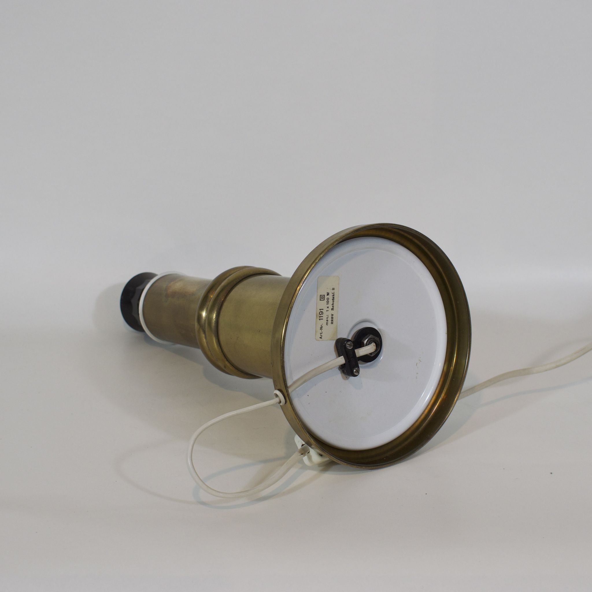 Lampe de table vintage en laiton