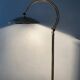 Articulated floor lamp from the 80s in gold metal