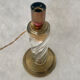 Lamp base glass and brass, 1950s