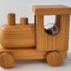 Vintage 1970 pine locomotive lamp