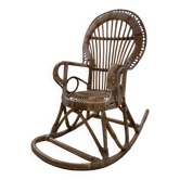 Children's rocking chair rattan