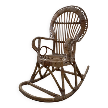 Children's rocking chair rattan