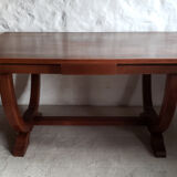 Walnut art-deco table