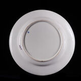 Set of 3 White Faïencerie Plates with Floral Decorations