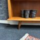 Bibliothèque vintage pieds compas