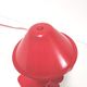 Vintage mushroom spot lamp with red metal clip