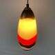 Mid-century coloured glass pendant lamp, 1960, Italy
