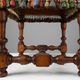 Early 20th Century Wood & Fabric footstool, France