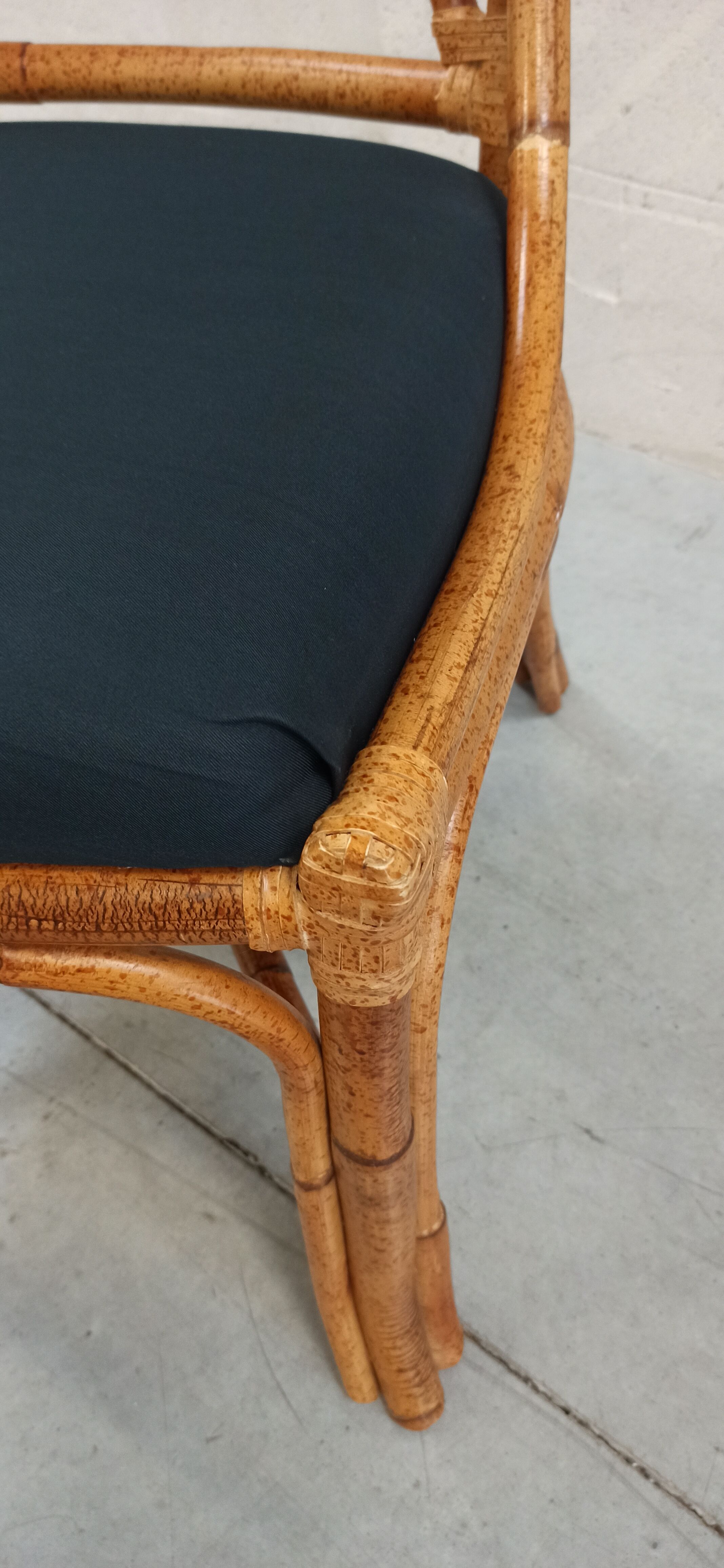 Chaise en bambou Roche Bobois 80's