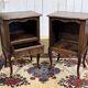 Pair of oak bedside tables in Louis XV style from the 1950s.