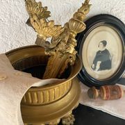 Paire d’appliques murales en bronze XIX