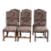 6 Louis XIV chairs made of solid wood with sheep bone and 19th-century floral fabric.