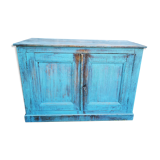 Buffet campagne patiné bleu