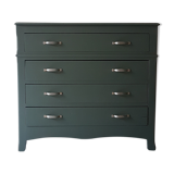 Revamped green solid wood dresser
