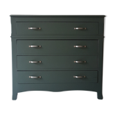 Revamped green solid wood dresser
