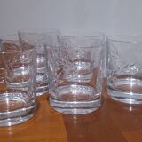 Très Joli Série De 6 Verre A Whisky Epi Fleury En Cristal D'arques