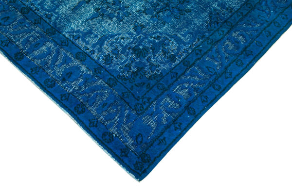 tapis anatolien noué à la main années 1980 150 cm x 241 cm tapis bleu