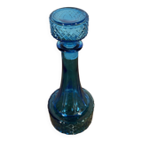 Carafe en verre bleue
