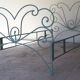 Volute wrought iron bed