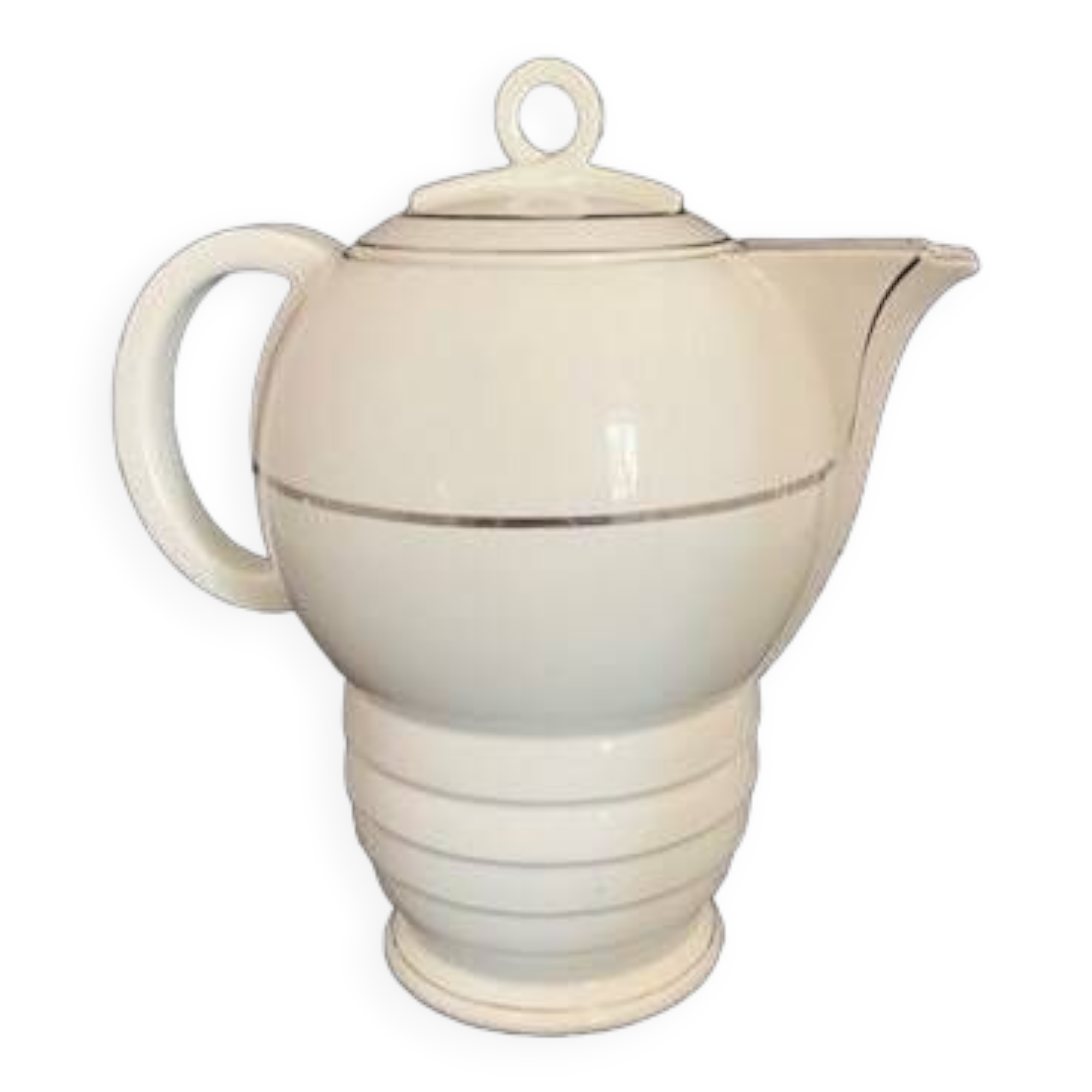 Large Art Deco teapot stamped “Czechoslovakia”