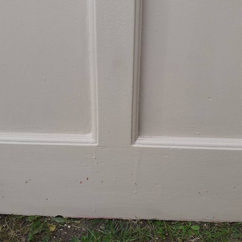 Old exterior entrance door solid H225xW86cm solid wood