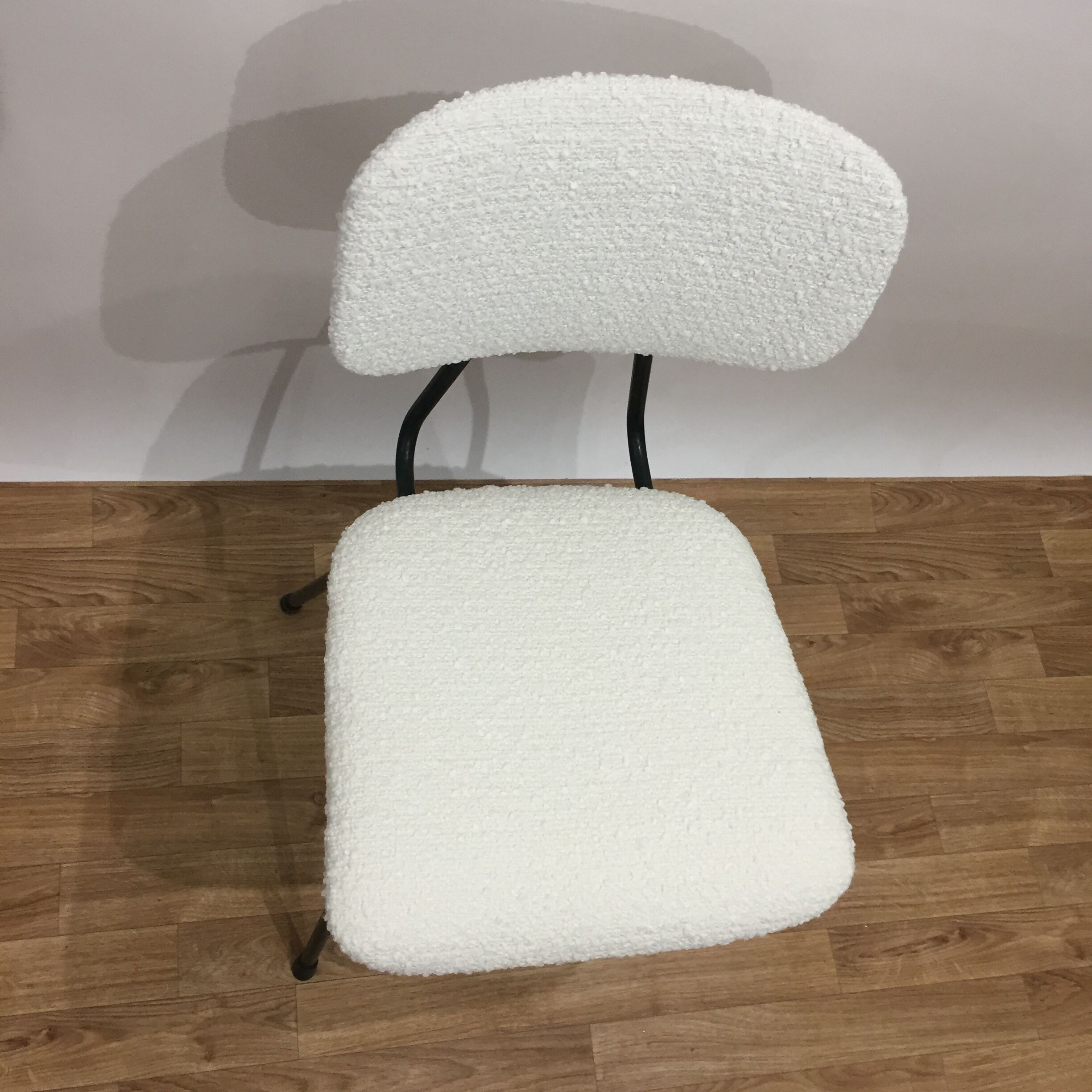 Set of 4 Kembo chairs reupholstered loop