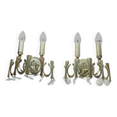 Pair of Ovali wall lights by Sciolari 70s