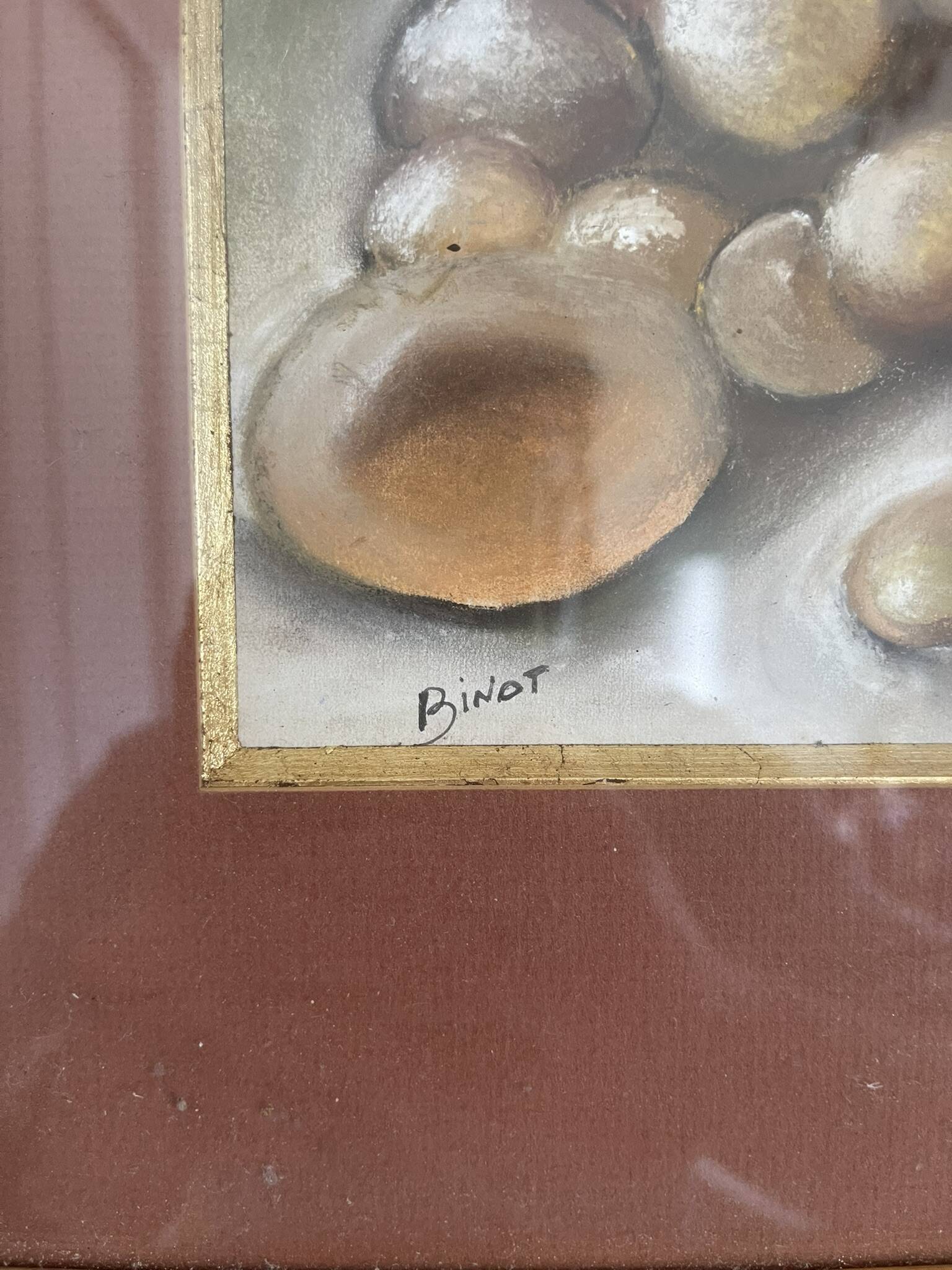 Old painting Still Life Fruits Framed Gold 52x46cm