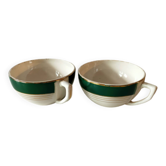 Lot de 2 tasses Digoin