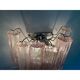 Applique murale contemporaine rose "Tronchi" dans le style Venini