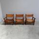Ensemble de fauteuils brutalistes espagnols, années 1960.