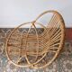 Trio de fauteuils rotin vintage