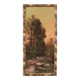Tableau signé paysage de style impressionniste du 19ème siècle