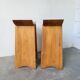 Scandinavian pine stools with Japanese inspiration.
