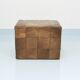 De Sede Patchwork Leather Cube Stool, Pouf, Ottoman, Switzerland, 1970s