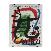 Poster exhibition Joan MIRO, gallery Adrien MAEGHT.