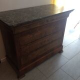 Empire dresser with marble top