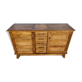 Buffet meuble de re construction René Gabriel pieds compas