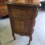 Louis XV walnut chest of drawers with 3 drawers from 1960