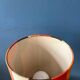 Space Age table lamp in orange ceramic West Germany Fat Lava