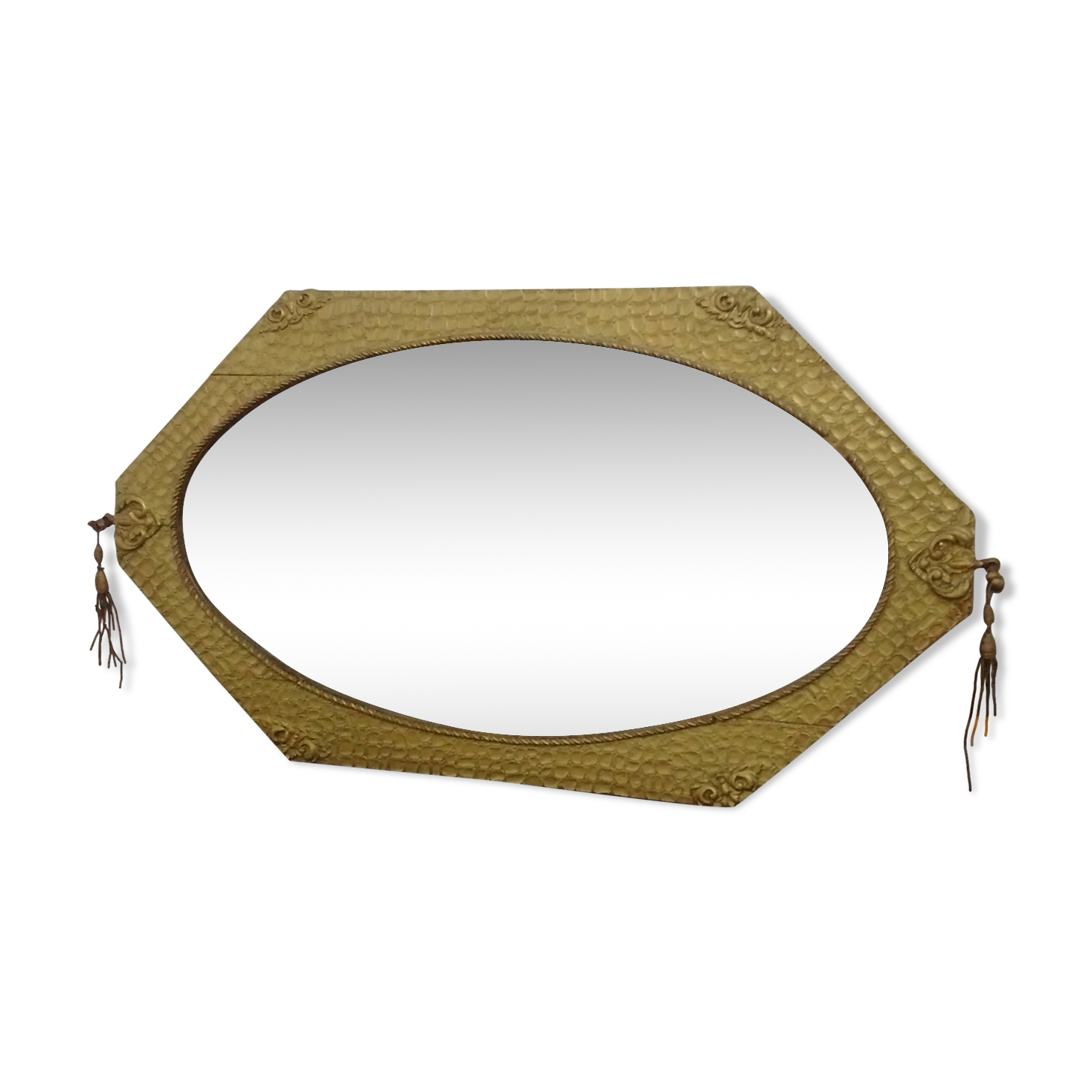 Old oval mirror - 71x40cm