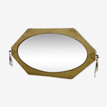 Ancien miroir ovale - 71x40cm