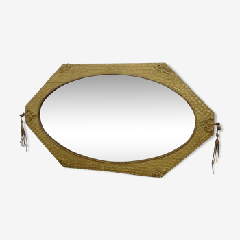 Old oval mirror - 71x40cm