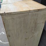 Wood-burning storage unit with an industrial locker